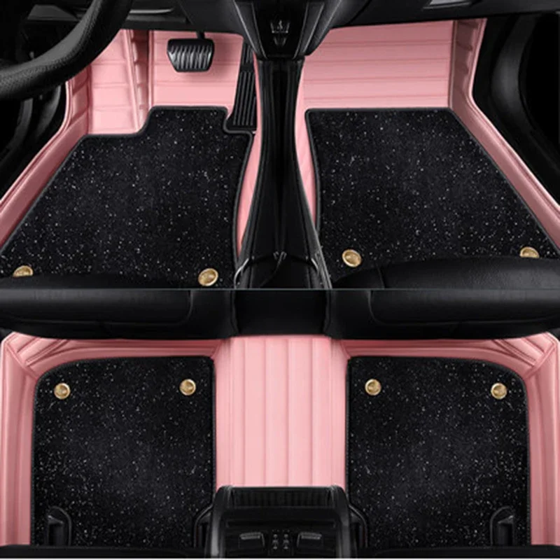 double layer Custom Car Floor Mats For Soueast DX7 DX8 DX5 DX3 A5 V3 V5 Auto Accessories floor liners