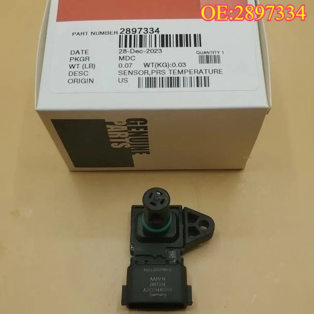 

High quality New For 2897334 MAP sensor air pressure temperature sensor 5WK96802 For CUMMINS M11 ISC ISL ISM ISX ISB