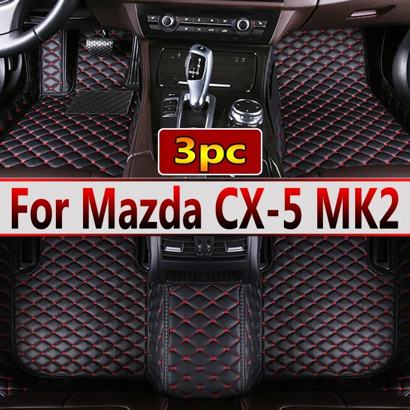 

LHD Carpets For Mazda CX-5 cx5 MK2 2023 2022 2021 2020 2019 2018 2017 Car Floor Mats Interior Custom Parts Rug Waterproof Covers