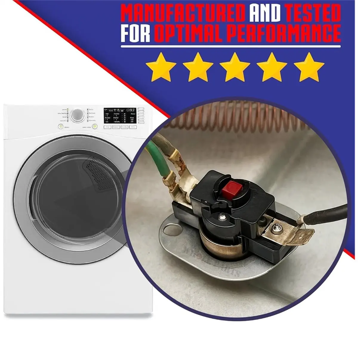 (AT52) 1 Pc S1-0253538000 L140-30F Furnace Temperature Limit Switch,Dryer Can Also Be Used, with an Automatic Reset Design