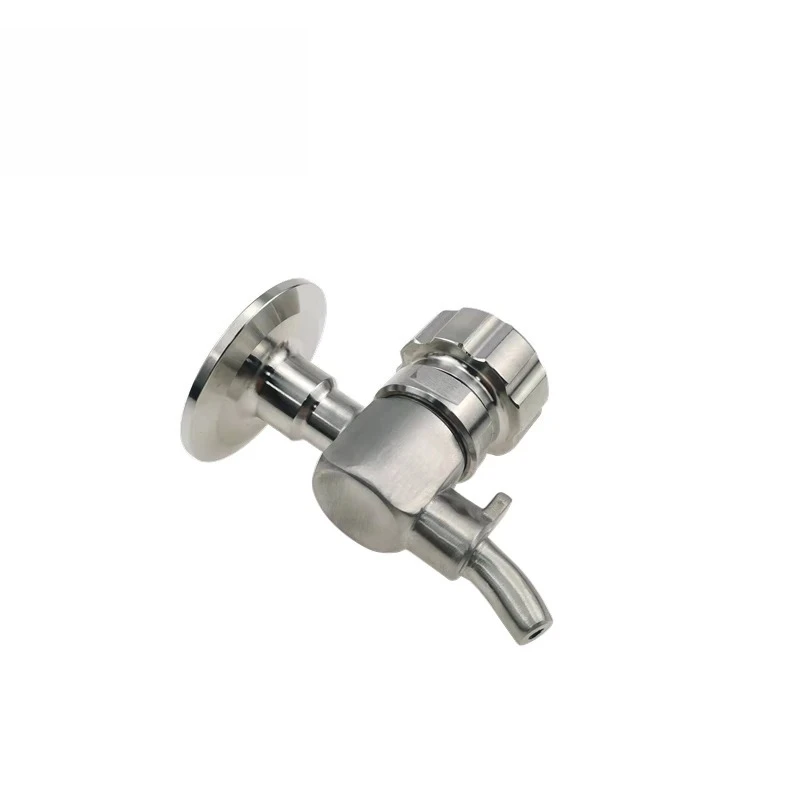 

Sanitary Stainless Steel SS304 1.5" Tri Clamp Sample Valve with Pig Tail Cooling Coil for Homebrew Beer Fermenter