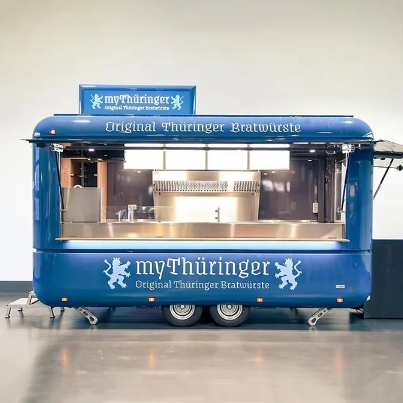 Mobile Food Coffee Cart Ice Cream Trailer DOT Concession Food Trailer for Sale Restaurant Food Truck With Full Kitchen