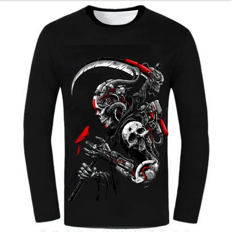 

2025 Motorcycle Riding T Shirt 3D Printed Quick Dry Breathable for Men Women Outdoor Sports Long Sleeve