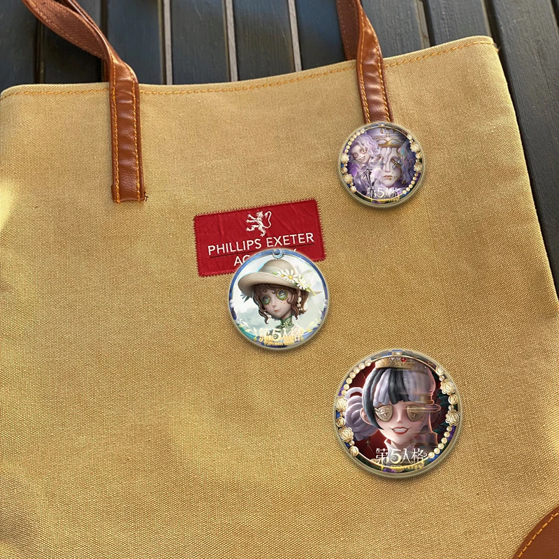 32/44/58mm Anime Cute Game Identity V Button Pin Cartoon Character Brooch Badge Backpack Accessories Game Gift Fans Collect