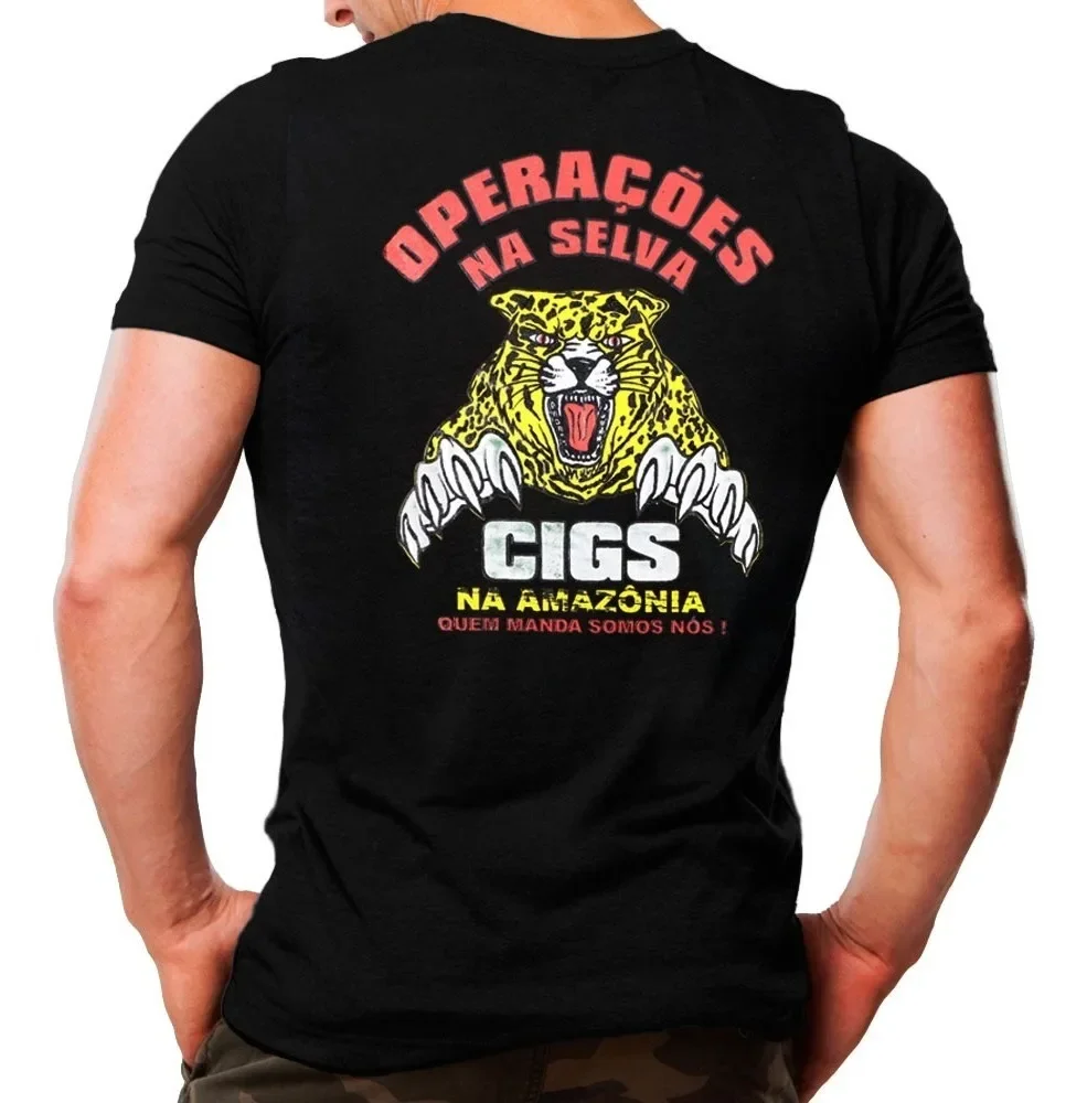 CIGS Operações Na Selva Brazil Special Force Men T-Shirt Short Sleeve Casual 100% Cotton Shirt