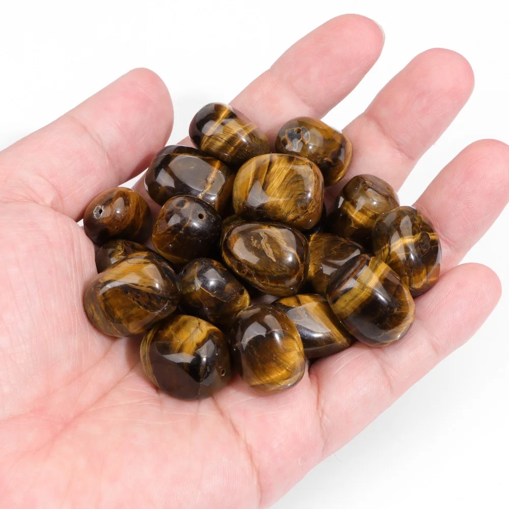 15x20mm Natural Tiger Eye Beads Healing Yoga Reiki Bead Loose Spacer Beads for Jewelry Making DIY Necklace Bracelet Earrings