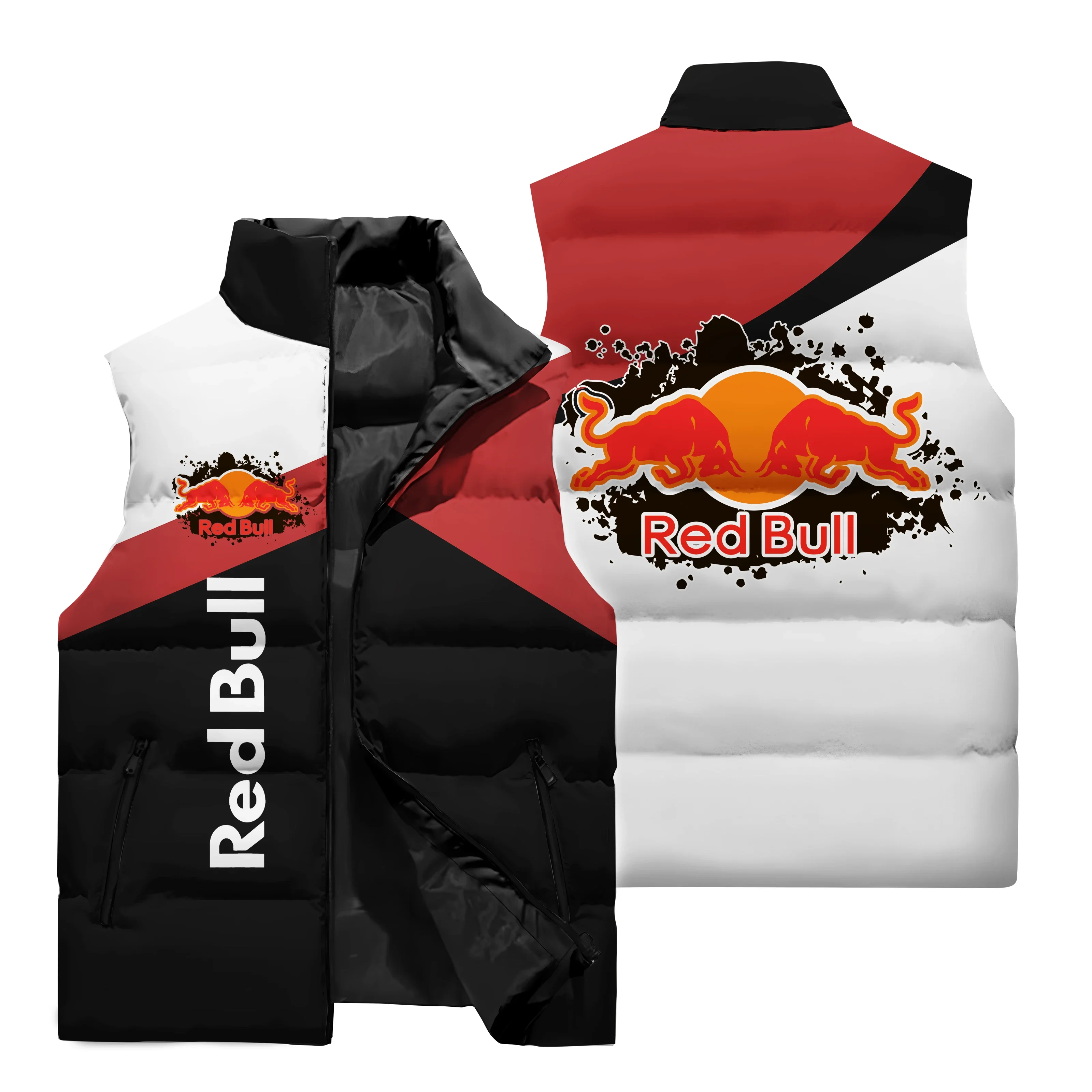 2023 frühjahr Neue Red Bull männer Ärmellose Jacke Red Bull Logo 3d Gedruckt Sport Weste Casual Übergroßen Motorrad Reiten Weste