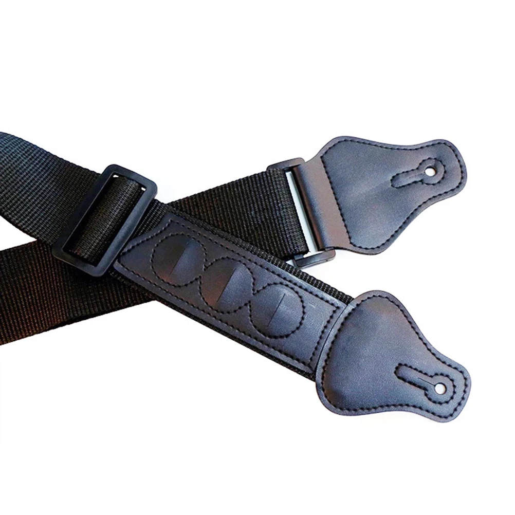

Guitar Strap Lightweight Wear Resistant With 3 Pick Slots Adjustable Universal For Electric Acoustic Guitar Players Men Women