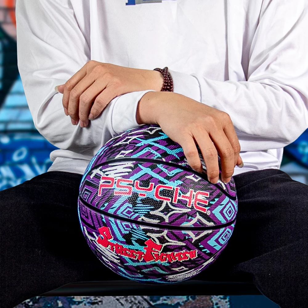 كرة سلة PSYCHE للمنافسة الرسمية، كرة قياسية للرجال والنساء، كرة سلة مطاطية متينة