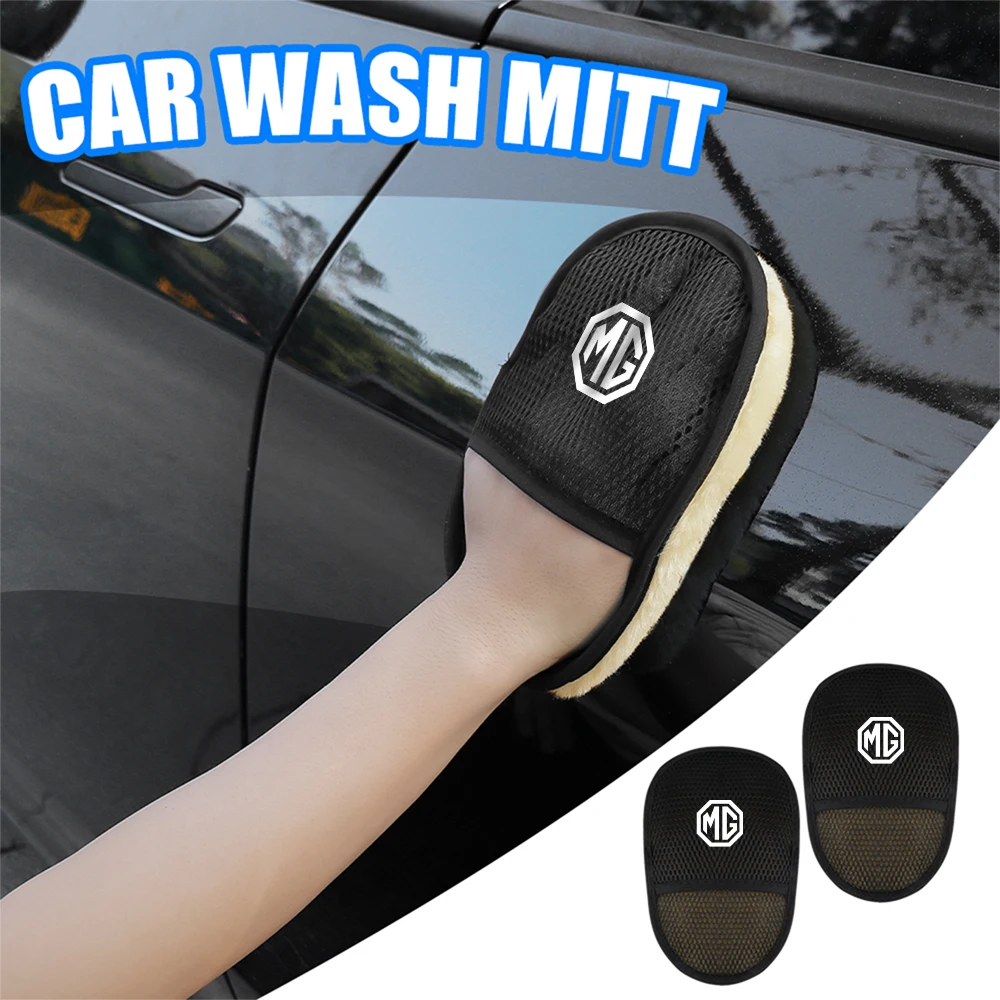 

For Morris Garages MG Motors MG5 MG3 MG4 MG6 MG7 350 3SW EZS Scorpio XPOWER Car Wash Glove Wool Soft Polish Cleaning Brush Tools