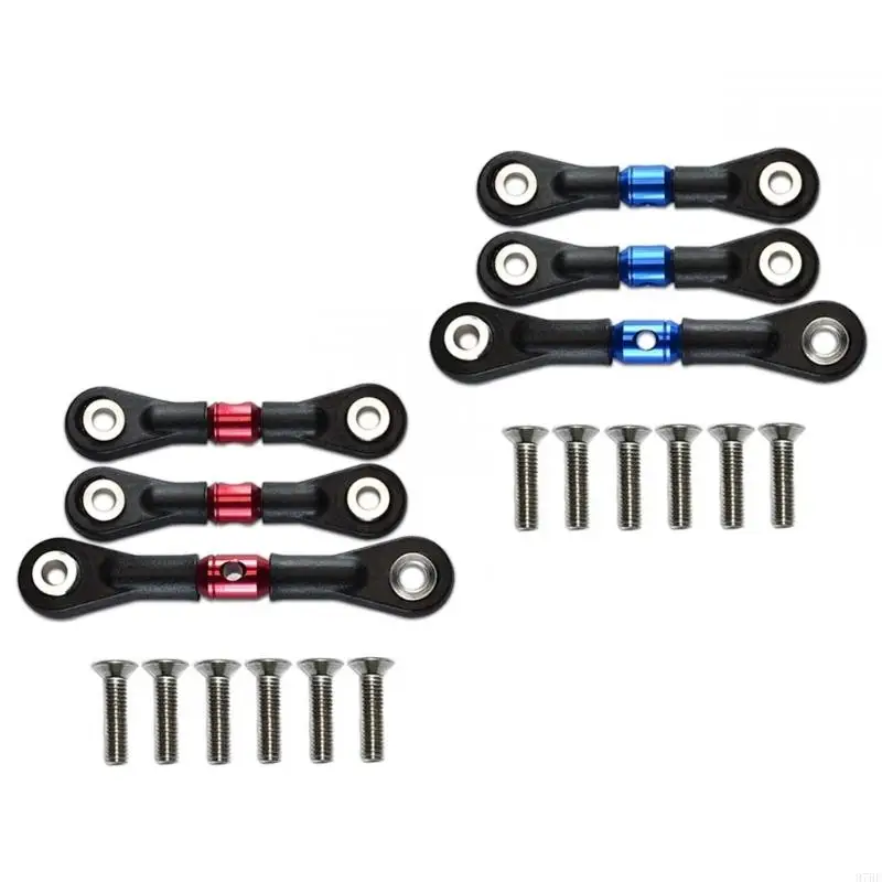 

97BE 3Pieces Car Steering Pull Rod Adjustable Servo Linkage Bar Upgrade Spare Part for TT02 TT02T 1/10 Car Accessories