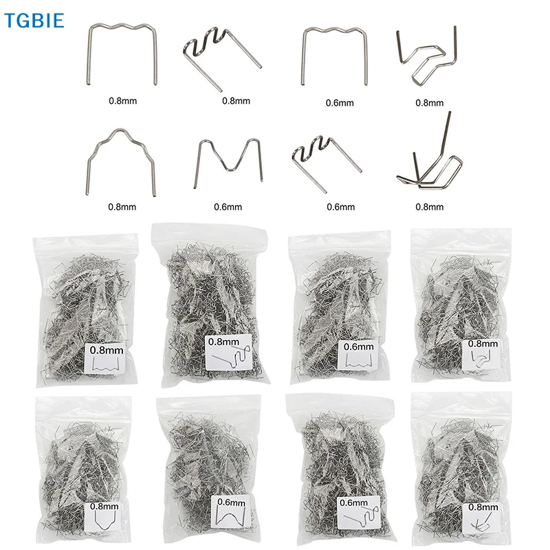 [T]100PCS Automotive Plastic Repair Welding Nail Standard Pre Cut Wave Staples Bump Bodywork Repairs Machine Welding Hot Stapler