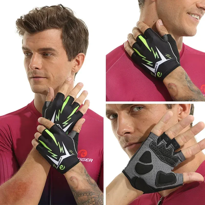 X-TIGER Cycling Gloves Half Finger Motorcycle MTB Bike Riding Gloves Cycling Climbing Wearable Gloves Cycling Accessories