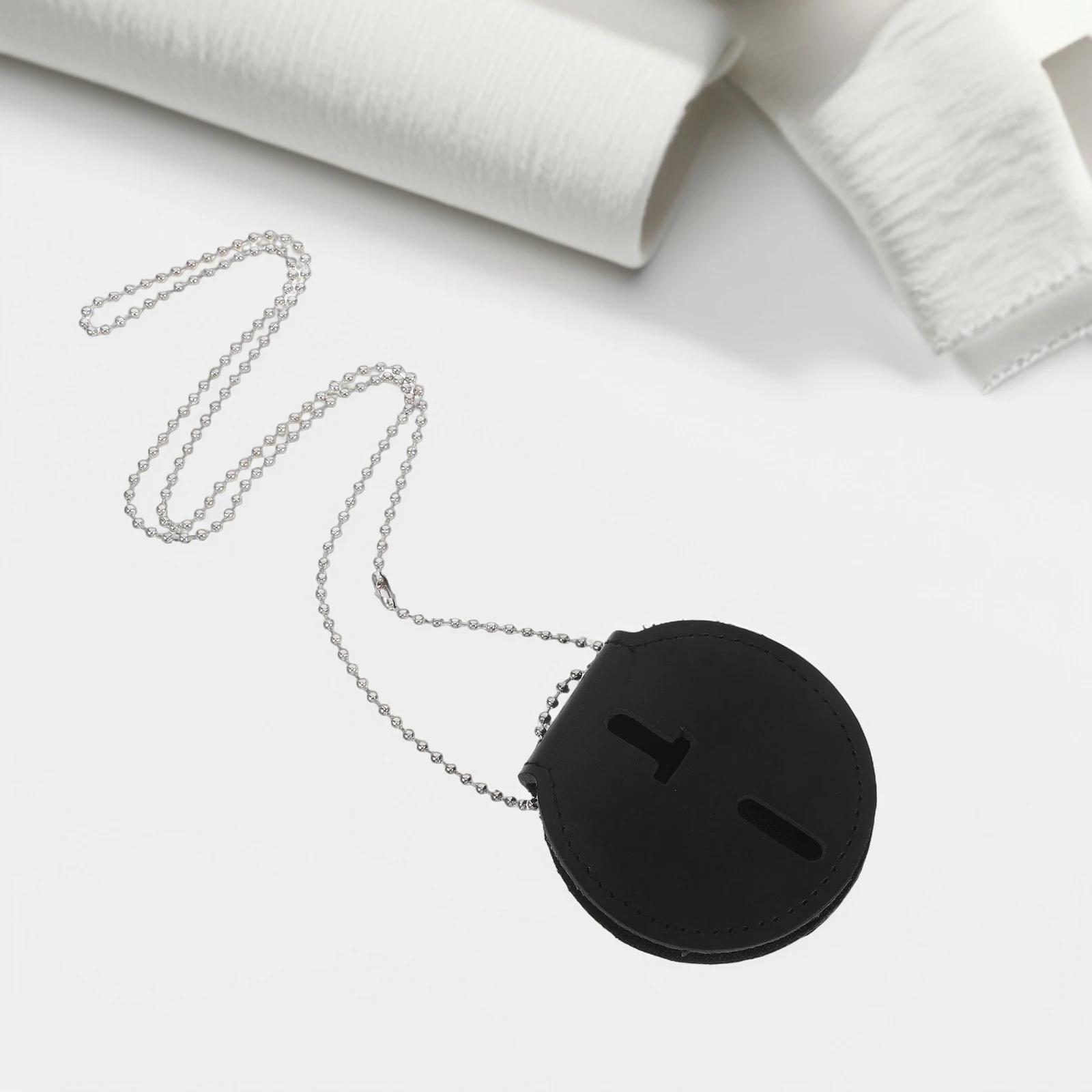 

2 Pcs ID Folder Cop Badge Necklace Holders Protector Case Clip-on Corrections Officer Accessories