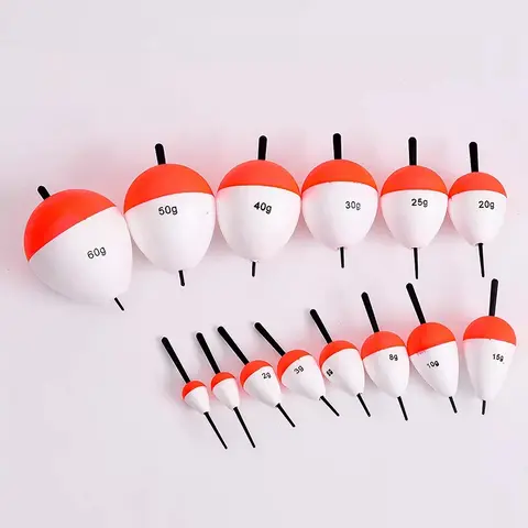 5pcs Foam Fishing Floats EVA Fish Floats Bait Fishing Buoys 2g/3g/5g/10g/15g/ 20g/35g/40g/60g Buoy Flotador Fishing Accessories