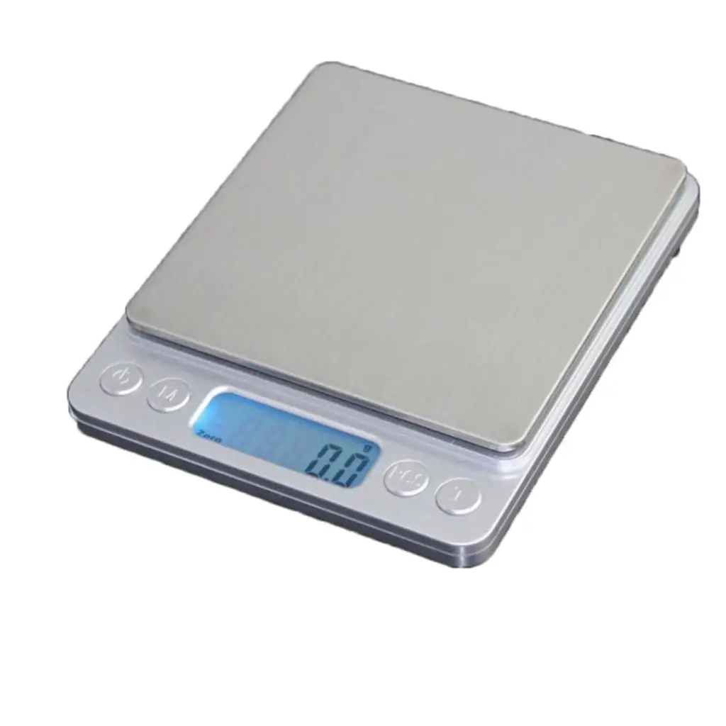 Portable Electronic Kitchen Scale Gram to Ounce Converter LCD Display Slim Design with Trays for Baking and Portion Control