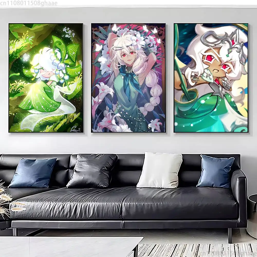 Run Kingdom White lily C-Cookie new group Poster HD home decor sticky wall waterproof home living room bar aesthetic decor