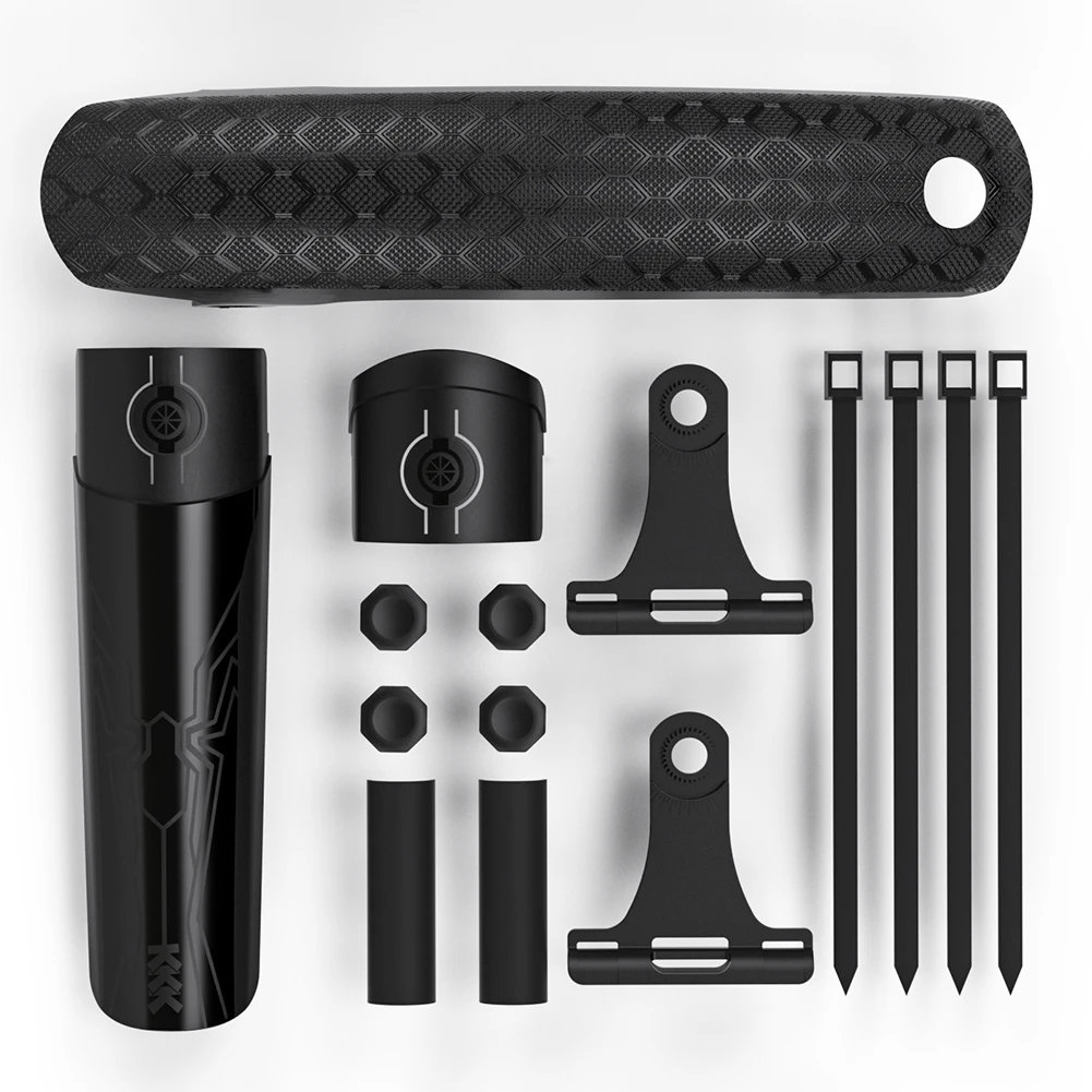 Front and Rear Mudguard Set for Mountain Bikes Fits 50 70mm Tire Width Easy Installation with All Required Items