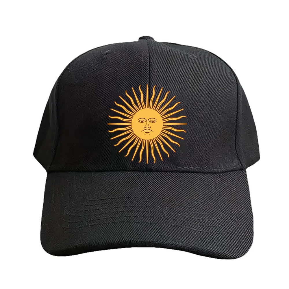 Argentinien-Flaggen-Kappe für Herren, für Erwachsene, modisch, lässig, verstellbar, bedruckt, Baseballkappen, Trucker-Kappe für den Außenbereich