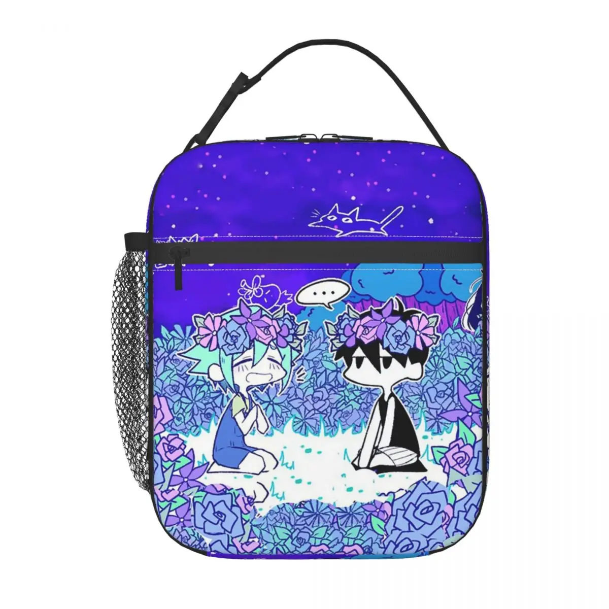 Game Omori Basil And Folower Insulated Lunch Bag for Women Children Portable Food Boxes Thermal Lunch Box Tote
