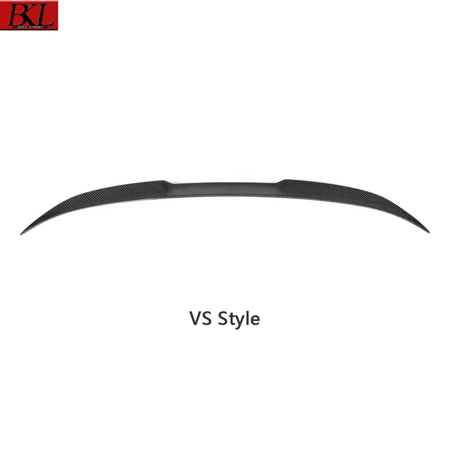 For BMW 2 Series G42 M2 G87 M240  VS Style Carbon Fiber Tail fins Rear Trunk Spoiler Guide Wing Rear Wing Car Trunk Diverter