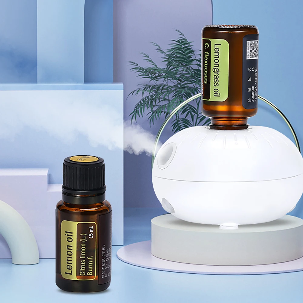 Mini Aromatherapy Diffuser Car Aroma Diffuser Portable Rechargeable Waterless Aromatherapy Diffuser (Essential Oil Not Included)