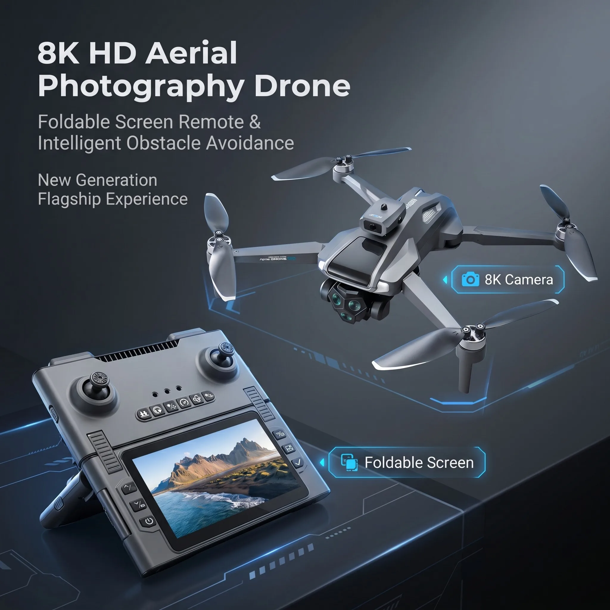 drone-pieghevole-m66-con-schermo-integrato-da-45-pollici-trasmissione-fpv-5g-motore-brushless-quadricottero-rc-portatile
