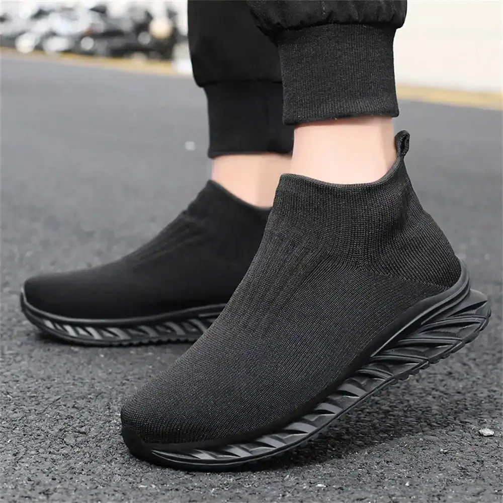 Knit Super Big Size Men Ankle Shoes Sneakers For Men Large Size Boots 45 Sport Expensive Deadlift Topanky Gym Fat Boti