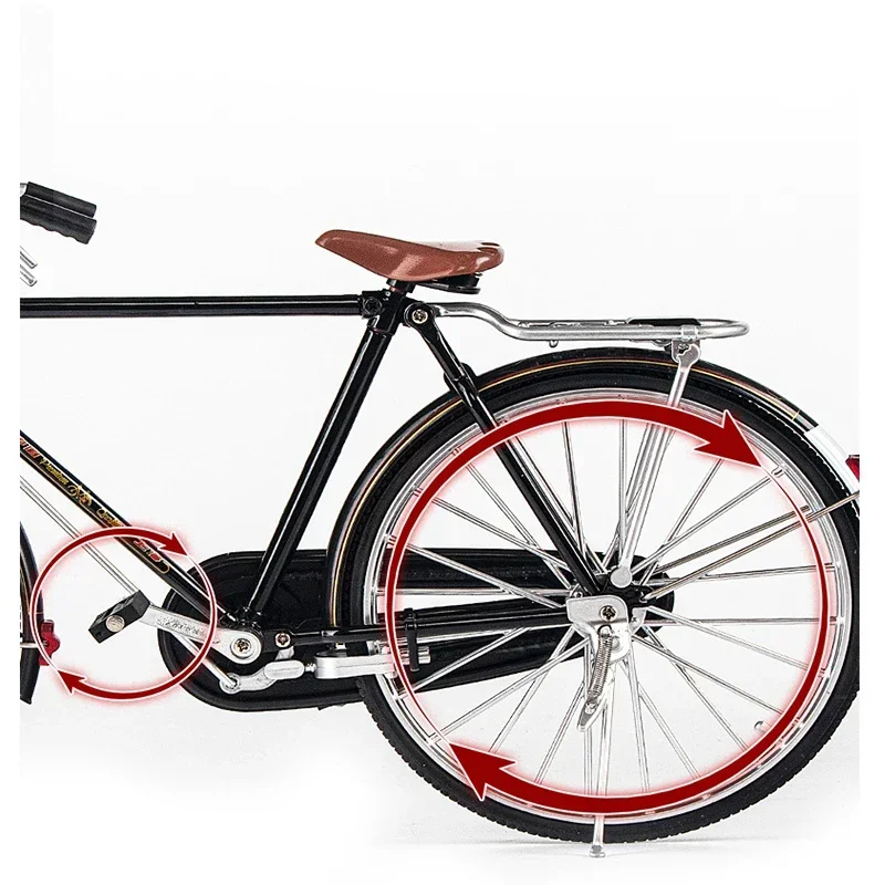 1:6 retro clássico dois oito barra grande mini liga modelo bicicleta diecast metal adulto simulação coleção presentes brinquedo menino corrida