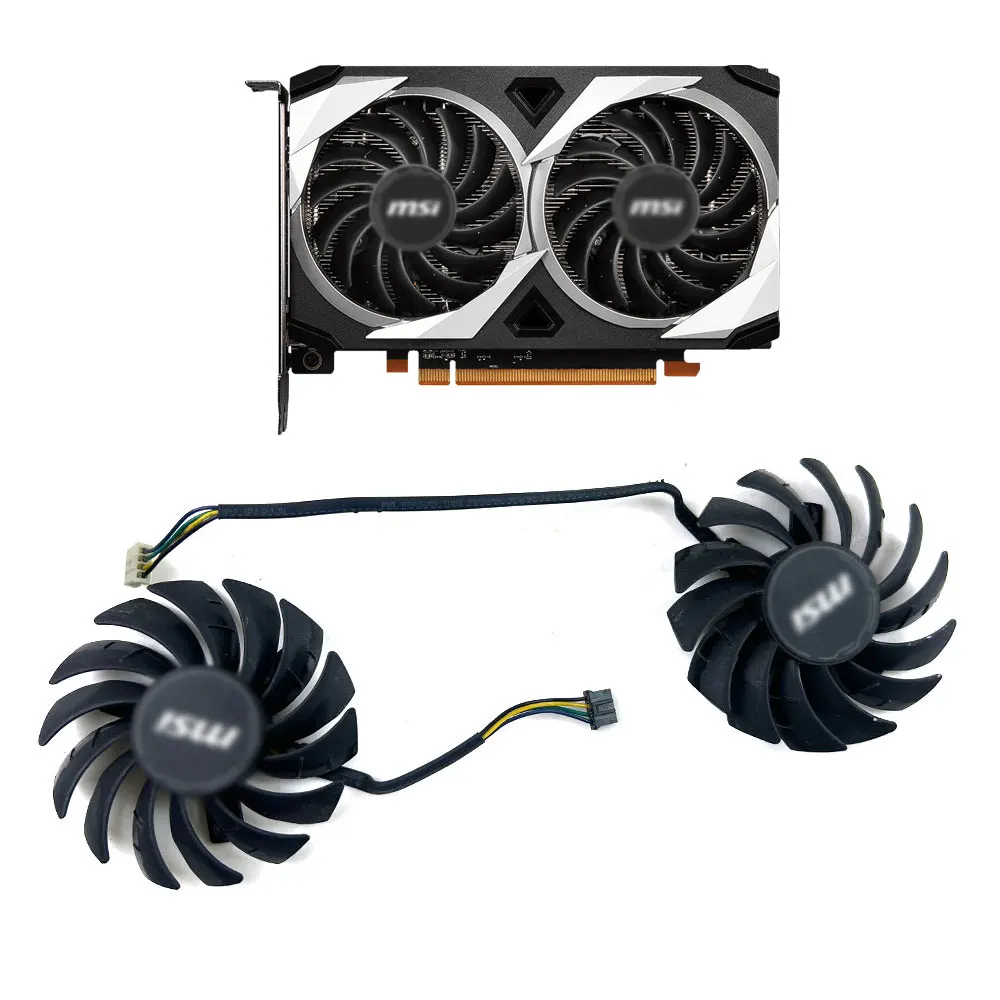 NEW Cooling Fan 70mm 4pin PLD08010S12HH 0.35A For MSI Radeon RX 6500 XT MECH 2X 4G OC Silent replacement fan