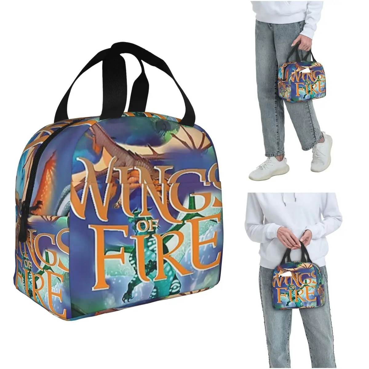 Wings Of Fire All Together Insulated Lunch Bag for Women Kids Portable Food Boxes Thermal Lunch Box Tote