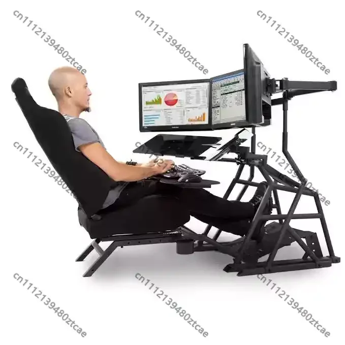 Multi Function Simulation Cockpit Frame Support Bracket For Racing Steering Wheel Flight Simulation Joystick Desktop Gaming