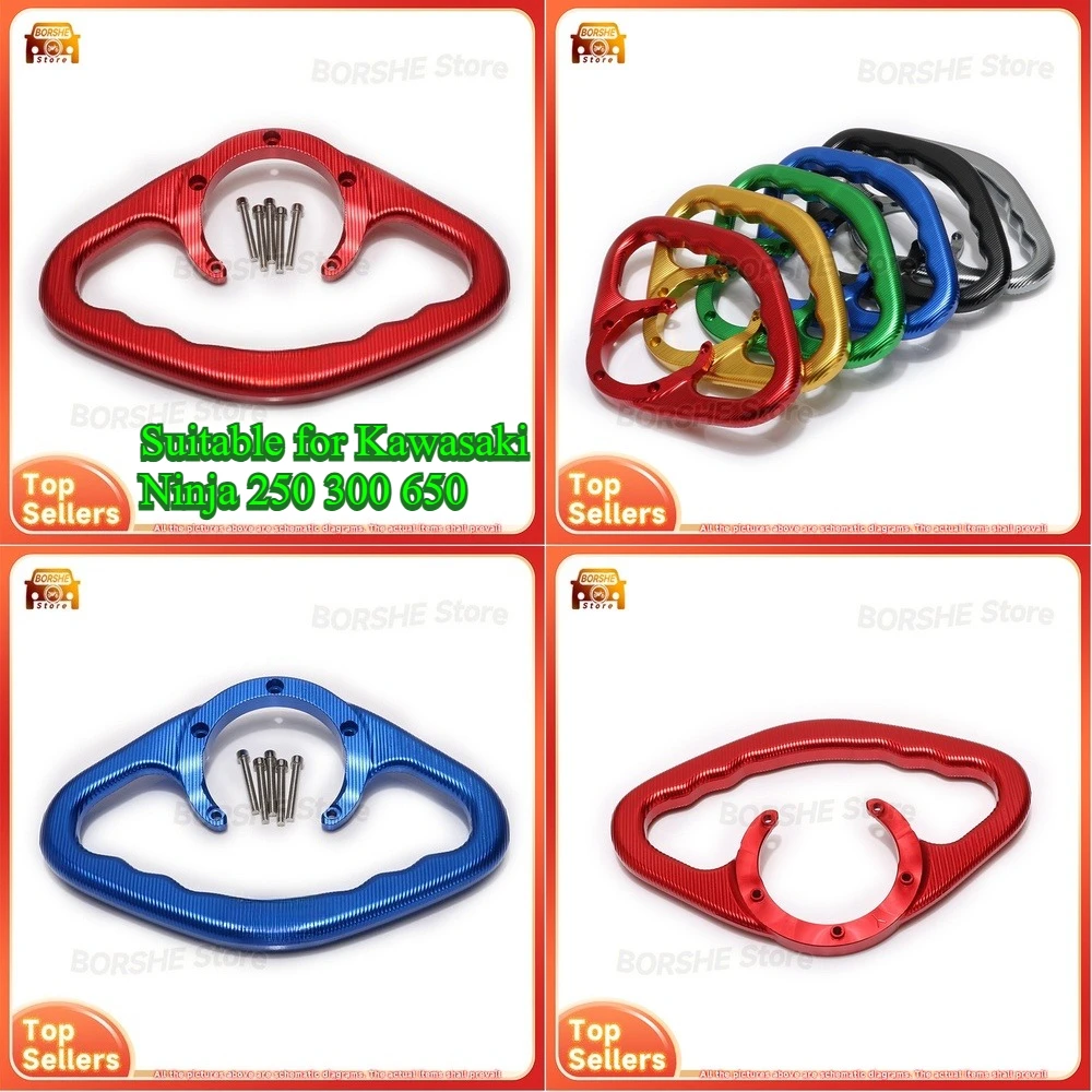 

2026 Motorcycle Tank Handlebar Suitable for Kawasaki Ninja 250 300 650 Front Passenger Seat Grab Rail Tank Protector Accessory