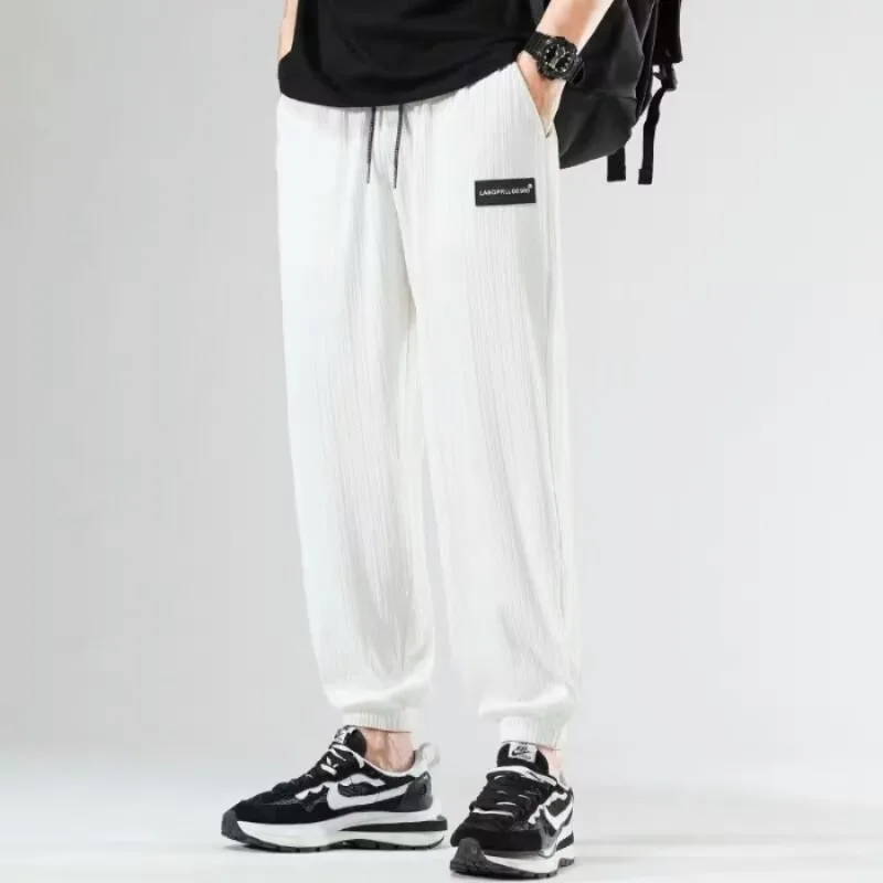 Casual Pants Men M-5XL Baggy Simple Joggers Trousers All-match Sporty Teens Fashion High Street Handsome Pantalones Ulzzang Chic