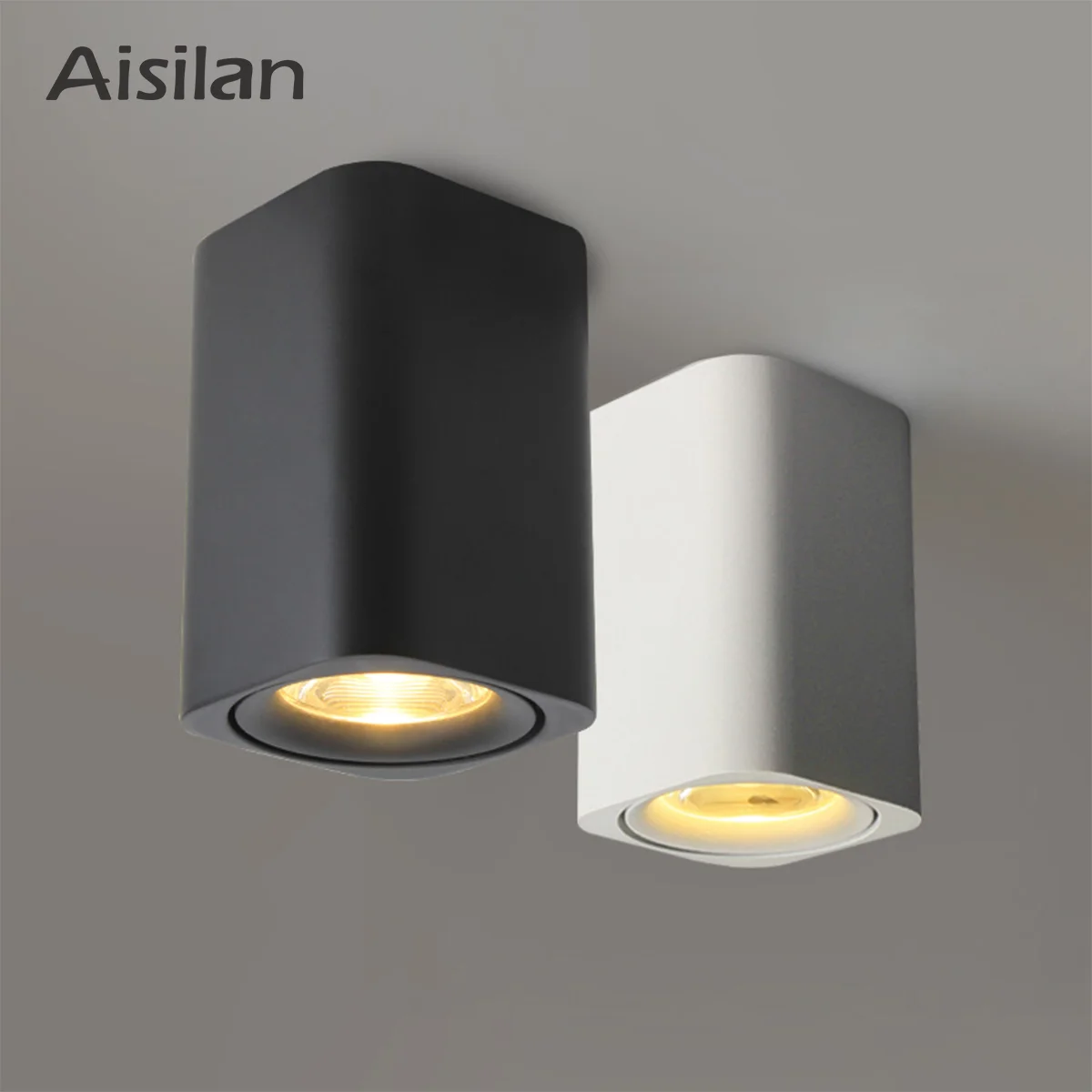 

Aisilan LED Surface Mounted Downlight Square Nordic Ceiling Light Cube Lights for Room/Corridor/Hallway/Foyer AC85-260V COB Lamp