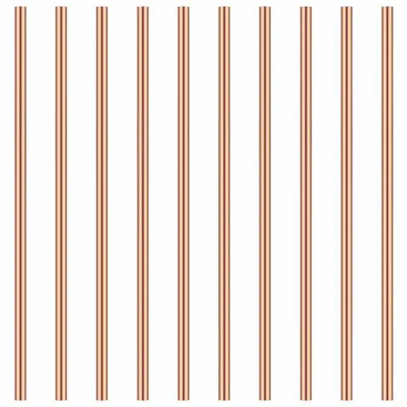 1~10 Stück Kupfer-Rundstäbe, rote Metall-Kupfer-Rundstäbe für die Metallbearbeitung, 3mm~30mm, Länge 50mm-300mm, Kupferstangen – Detail 5