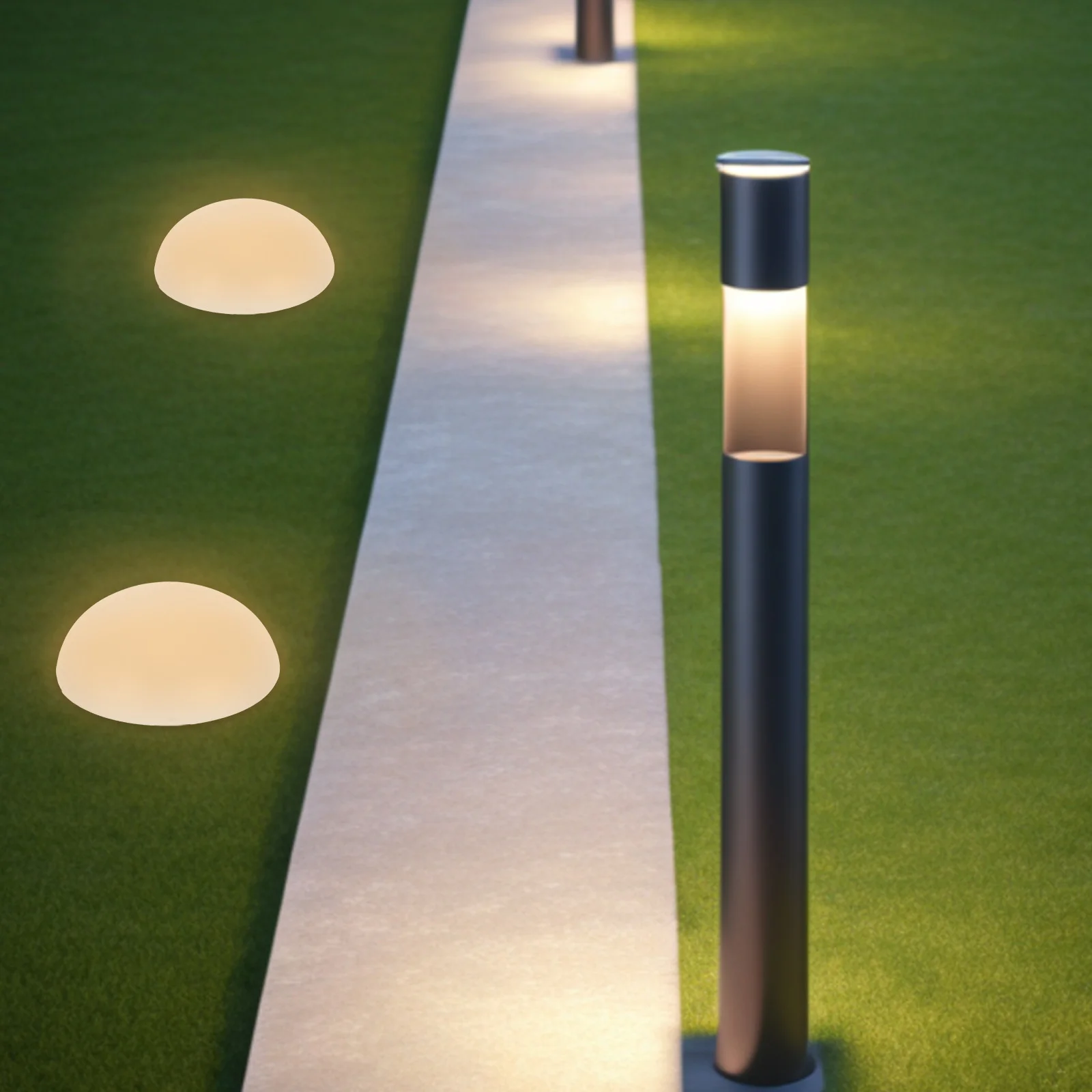 

Подземный шар, солнечная лампа для газона, декоративное садовое ландшафтное освещение, полусфера, двор