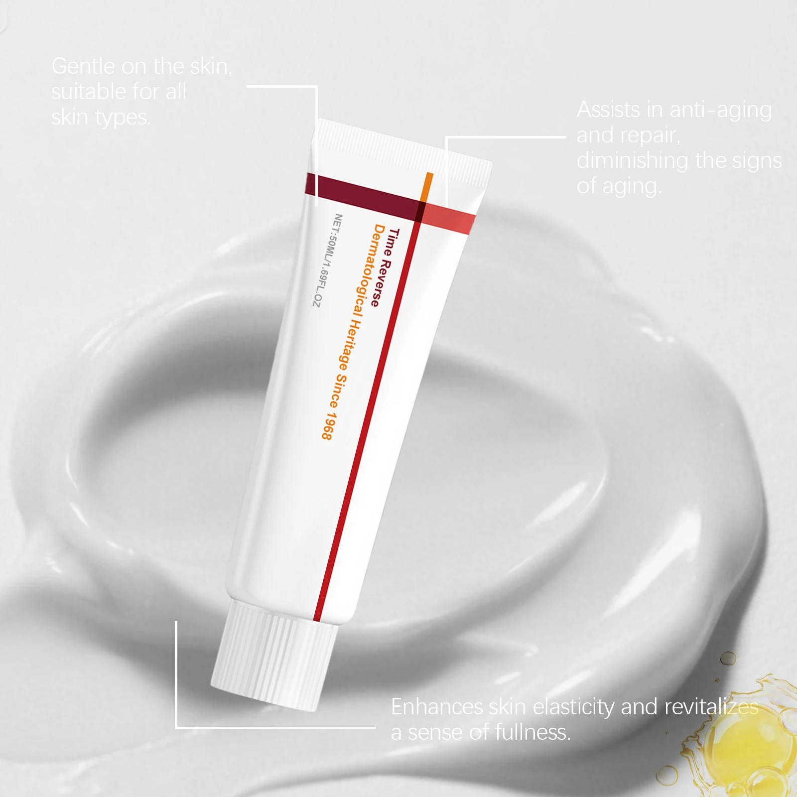 Centella Asiatica Cream Madecassoside Barrier Repair Moisturizer,Instant Redness Relief & Soothing Face Cream for Sensitive Skin - view 3