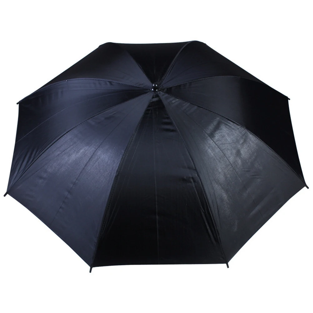 

85Cm Premium Photography Photo Umbrella Silver Black Reflector For Flash Strobe Constant Light Diffusion Even Light Spread Black