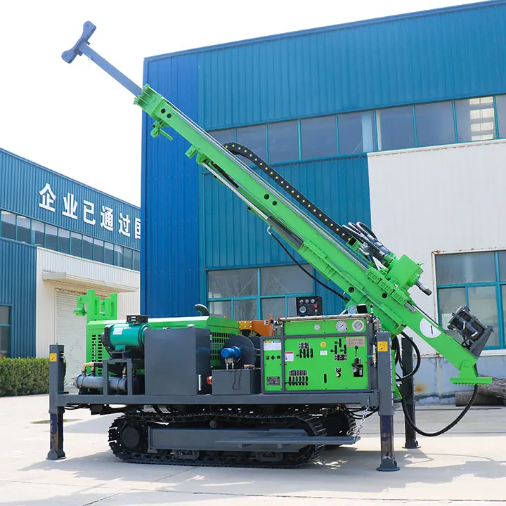 Mud And Air Drill Rig 100-400m Water Well Drilling Machine Hydraulic Portable Dual Purpose Rig For Geology