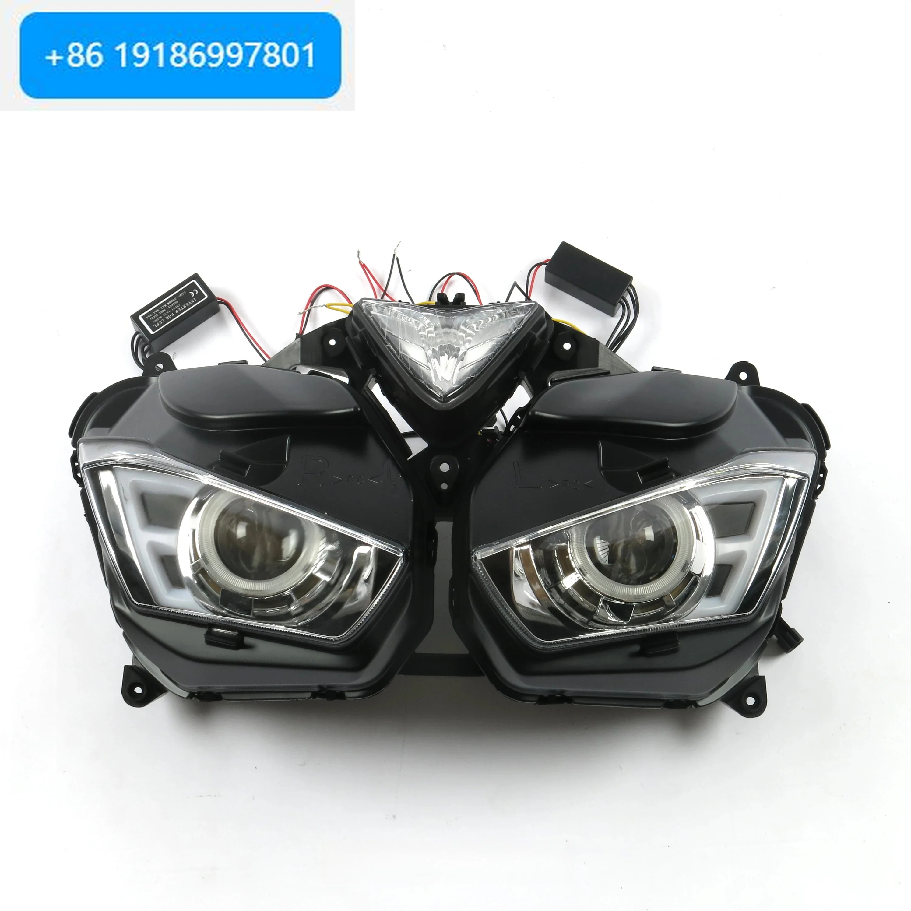 Motorcycle Parts Headlights R3/R25 2013-2018 Headlights w Angel Eye Bicycle Parts