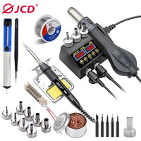 JCD 8898 Soldering Station 750W 2 in 1 Soldering Iron Hot Air Gun Rework Welding Station For Phone BGA SMD Welding Repair Tools