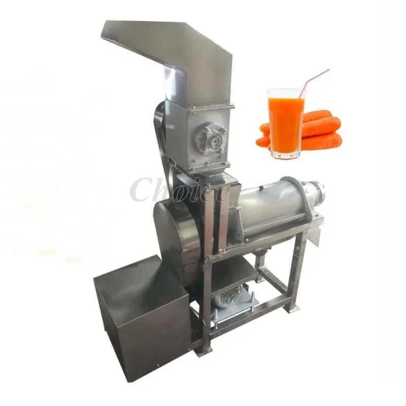 

High Efficient Commercial Fruit Vegetable Spiral Crushing Juice Extractor 380V Industrial Orange Juicer Making Machine