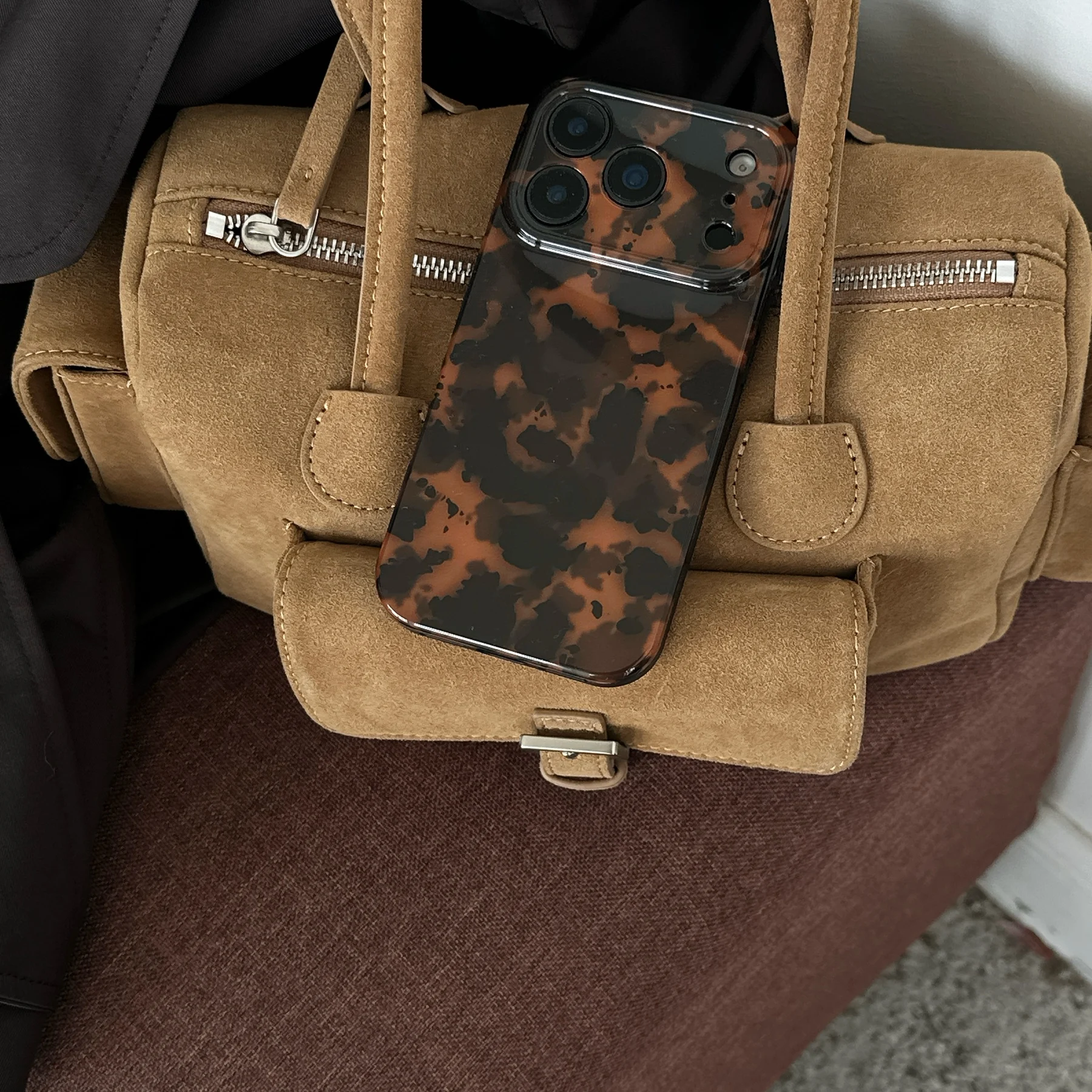 Retro stilvolle bernsteinfarbene Lamber-Muster glänzende Handyhülle für iPhone 17, 16, 15, 14, 13, 12, Pro Max Plus Air – Detail 32