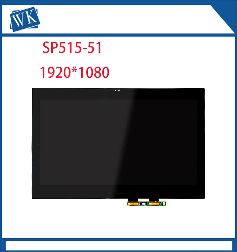 

15,6 "FHD 1920X1080 con pantalla táctil biselada para for Acer Spin 5, SP515-51, pantalla FHD, digitalizador LED