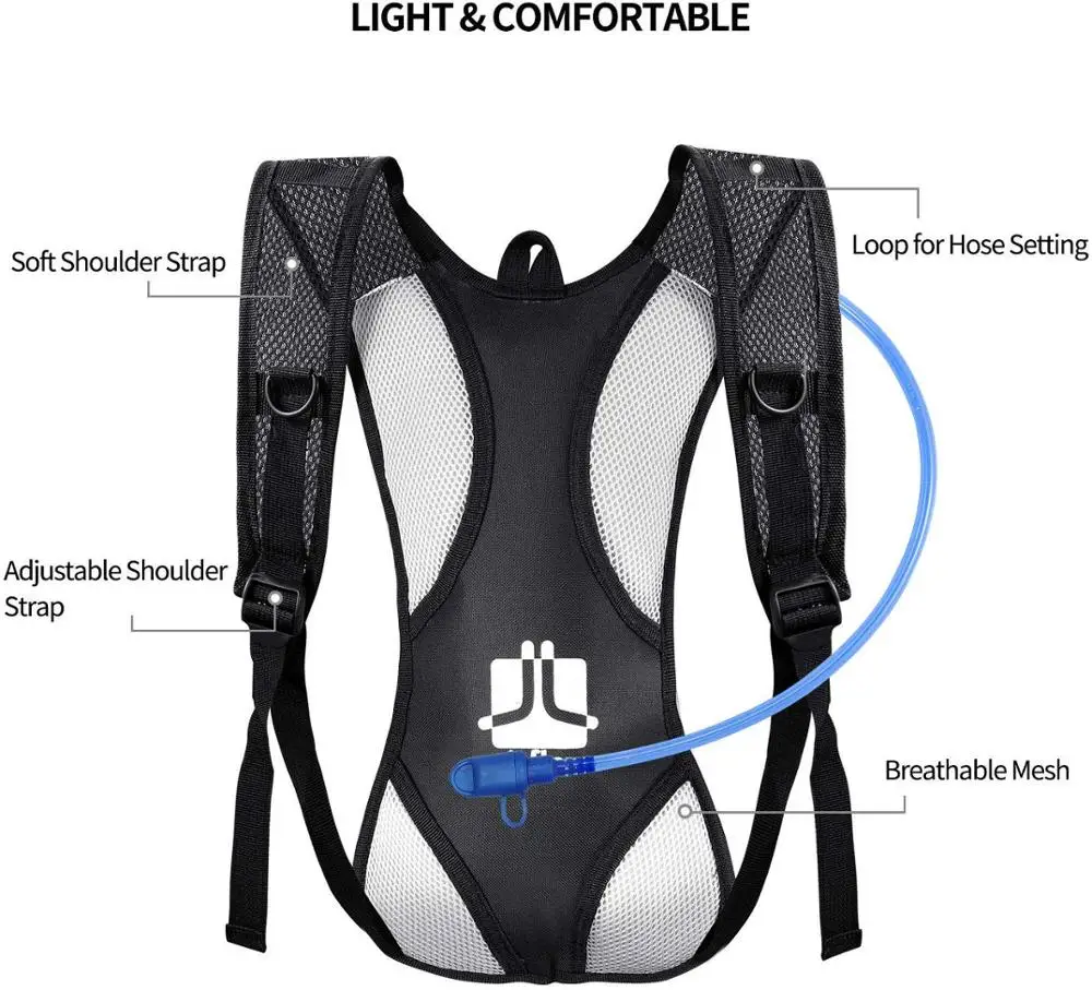 Imagem -05 - Bpa Water Backpack com Bexiga Hidratação Pack 2l