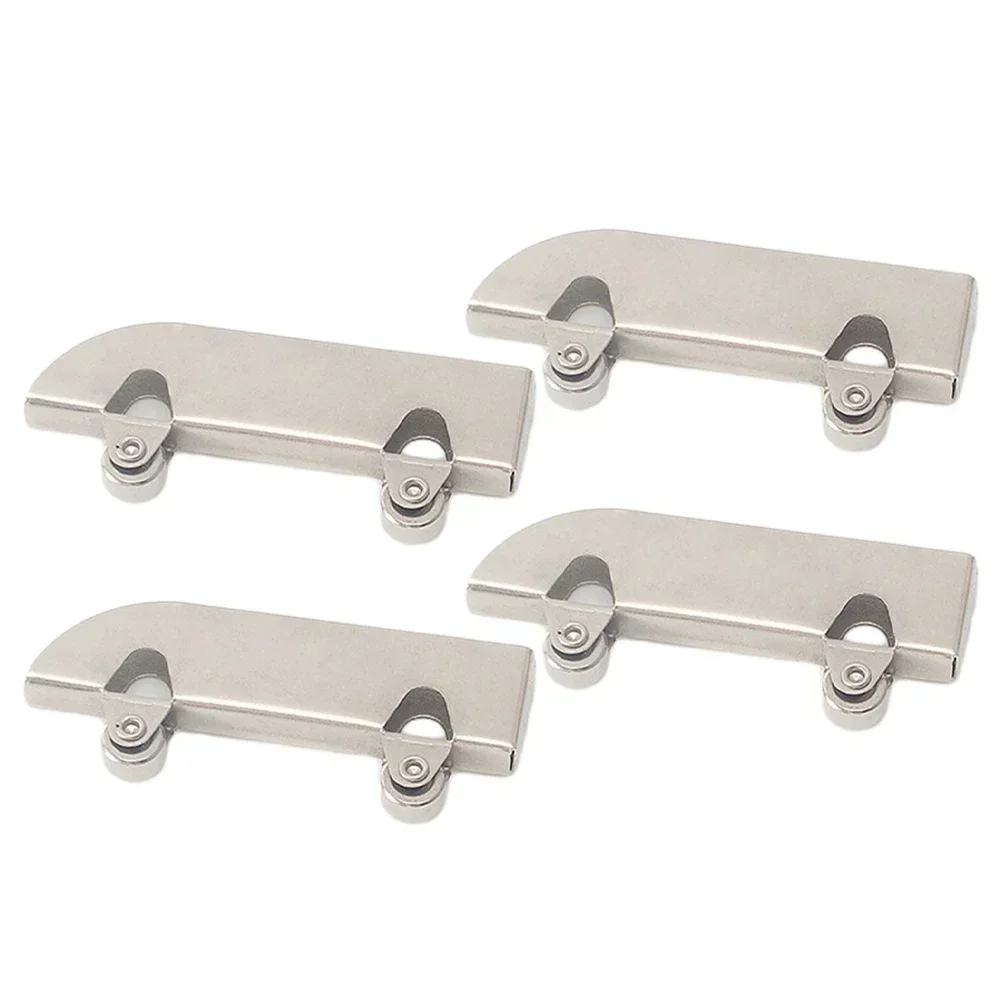 4PCS 5mm Stainless Steel Pulley Suitable For Sliding Door Wheel Track Roller For Sliding Glass Doors Skylights Door Hardware