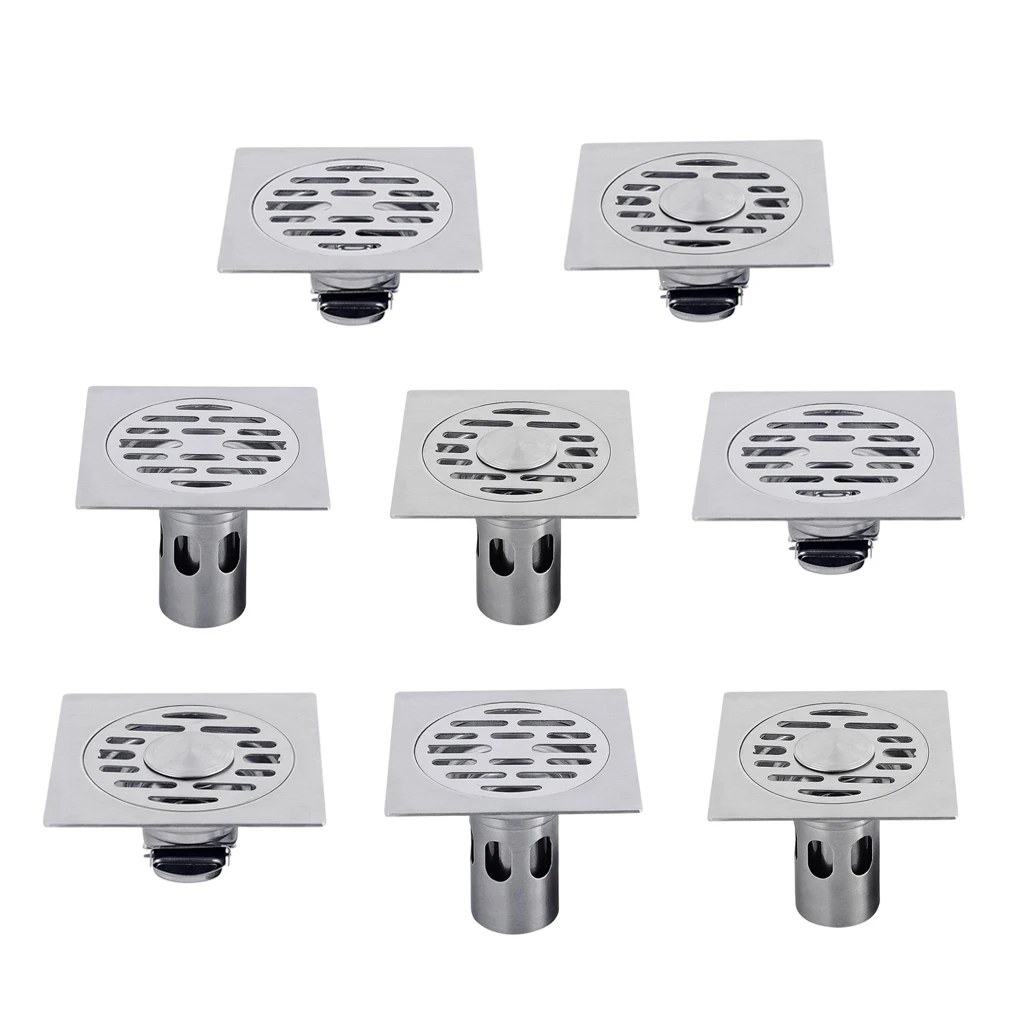 Floor Drain Stainless Steel Drainer Strainer Kitchen Sink Bathroom Wet Room
