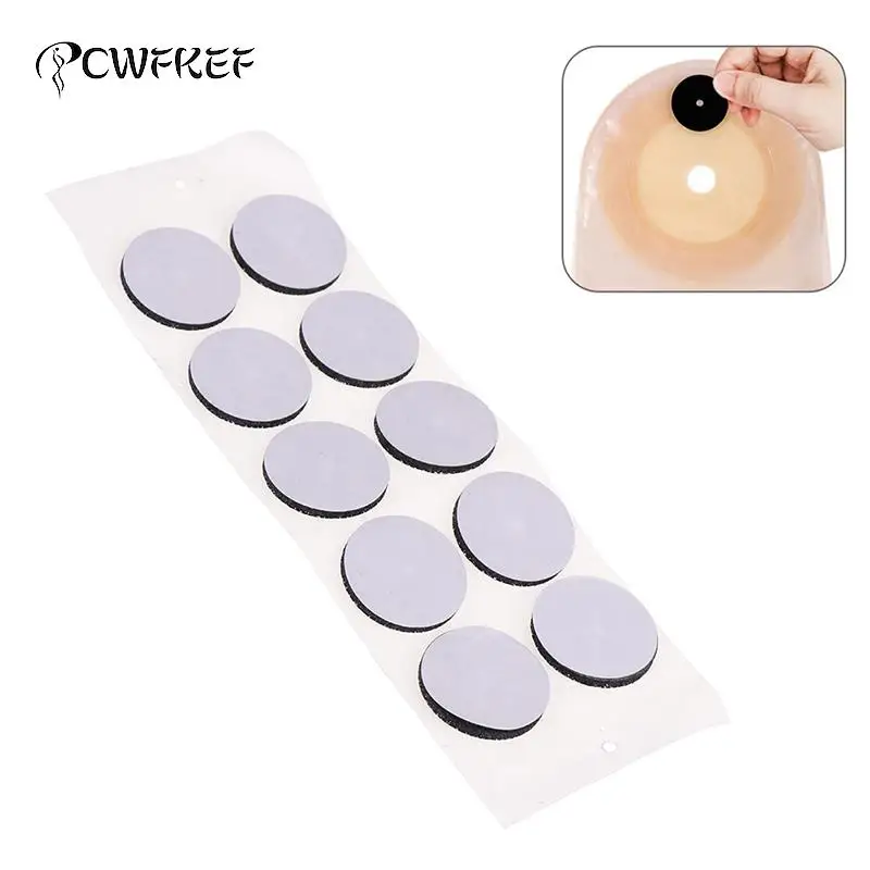 

10pcs Anorectal Ostomy Bag Filter Activated Carbon Sheet Absorb Exhaust Deodorize