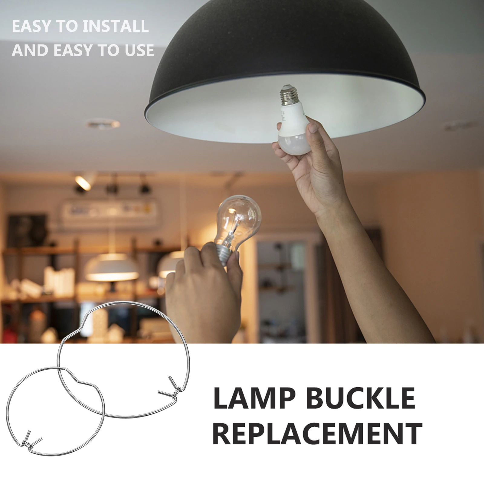 

12pcs Spotlight Downlight Clips Lamp Retaining Spring Manganese Steel Fixed Buckle Replacement Easy Install Practical Long Use